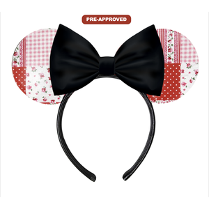 Diadema con Orejas de Ratón y Lazo de Vinilo, Diseño Personalizado Mágico, Accesorio para el Cabello con Diseño Pre-Aprobado Directo de Fábrica - Product Image 1