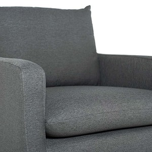 Sillón Individual GSD68040 para el Hogar, de 11 Pulgadas, con Tapicería de Tela y Patas de Acero Inoxidable, Forma Cuadrada - Product Image 5