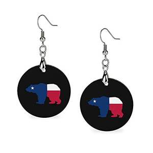 Conjunto de pendientes hechos a mano para hombre, diseño estampado de madera, moda al por mayor, ropa de fiesta, soporte para todas las estaciones - Product Image 1