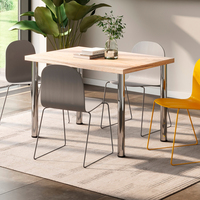 Table à manger en bois effet chêne Emuca Espagne, modèle 7018819, 1150x750mm, 30mm d'épaisseur, pour petits espaces