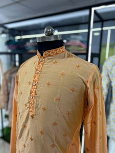 ผ้าฝ้ายแท้พร้อมงานปัก Kurta สําหรับเด็กผู้ชายขายออนไลน์ - Product Image 5