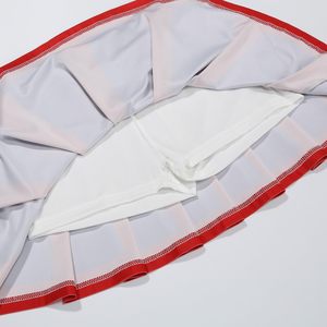 Conjuntos de uniformes de porristas ligeros de poliéster 100% con estampado de transferencia de calor de diseño personalizado al por mayor logotipo personalizado 2025 práctica - Product Image 5