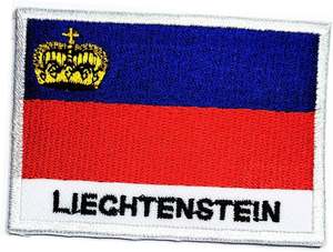 Parche bordado con bandera de Liechtenstein, aplique con emblema nacional para planchar, parche bordado con bandera de Liechtenstein - Product Image 5