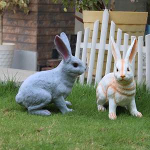 Excelente escultura de conejo, decoración de Pascua, artesanías de Metal, figurita de conejo al por mayor, objetos decorativos de jardín, precio competitivo - Product Image 2