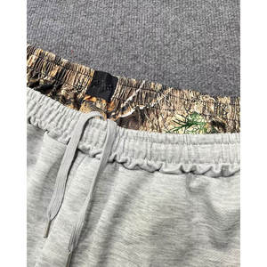 Pantalones cortos ajustables de doble cintura para hombre, cintura elástica para entrenamiento en casa, yoga, pantalones cortos de doble cintura para hombre - Product Image 4