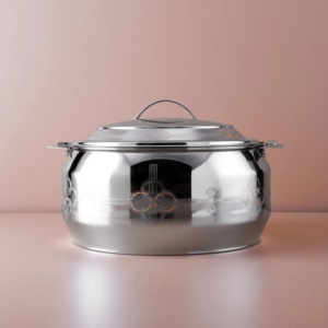 หม้ออุ่นอาหารสแตนเลสอย่างดี ฉนวนกันความร้อนสองชั้น ทนทาน ไม่ติดกระทะ พร้อมฝาปิด ราคาดีที่สุด ราคาถูก - Product Image 5