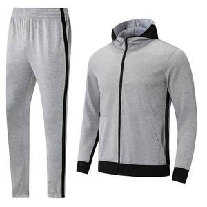 Venta al por mayor de secado rápido transpirable impreso deportes chándal para hombres Jogging Sudadera con capucha chaqueta pantalones para fútbol baloncesto cálido pista - Product Image 2