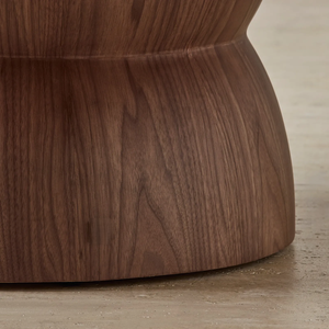 Mesa de Centro Redonda Moderna de Lujo, Extensible, Convertible, Plegable y Móvil, de Madera Sólida con Acabado Natural, Ecológica, para Hogar u Hotel - Product Image 2