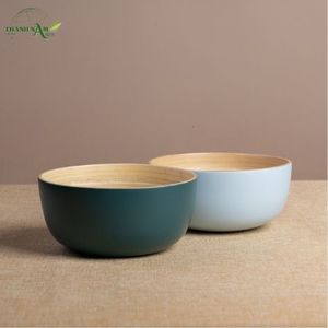 Bol en bambou filé personnalisé classique moderne, artisanal, écologique, léger, avec une forme arrondie et propre - Product Image 3