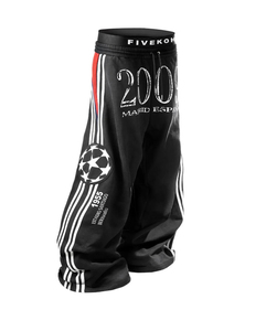 เครื่องแต่งกายแนวสตรีทฮาราจูกุแบบลำลองลายทางมีตัวอักษรลายทางมีตัวอักษรสไตล์ฮิปฮอปแนวสตรีท Y2k ลำลองแนวสตรีท - Product Image 3