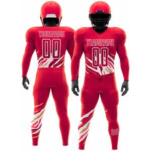 Uniformes de fútbol americano de alta calidad | Camisetas y pantalones de equipo al por mayor | Ropa deportiva OEM de sublimación de secado rápido transpirable - Product Image 2