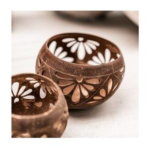 100% Natural Design Home <b>Decor</b> Kitchenware <b>Item</b> Coconut Serving Bowl Indoor Salad Bowls With Polished and Available - Product Image 1