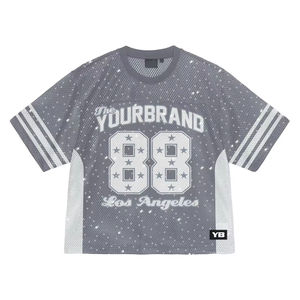 Camisetas con Logotipo Personalizado y Nombre de Marca, 100% Algodón, Tejido de Punto, Antiarrugas, Estilo Vintage, 300g - Product Image 6