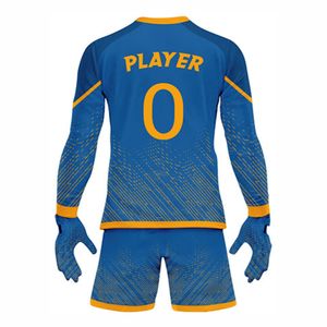 Uniformes de equipo personalizados para porteros, conjunto de uniforme de portero de manga larga, uniforme de portero, fútbol de poliéster 100% - Product Image 3