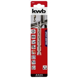 Kwb Silver Star 206550 5mm <b>Drill</b> <b>Bit</b> with Metal Cylindrical Shank Premium <b>Drill</b> <b>Bits</b> Product - Product Image 1