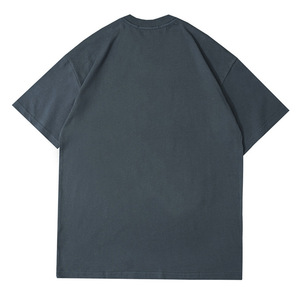 เสื้อยืดผู้ชายแขนสั้นสตรีทแวร์น้ำหนักเบาพิมพ์สกรีนลายเสื้อยืดพิมพ์สกรีนลายพิมพ์ฉลากส่วนตัว - Product Image 4