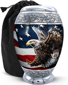 Urnas de cremación de aluminio de alta calidad para uso en adultos Venta caliente de cenizas humanas Urnas grandes - Product Image 3