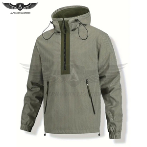 Vestes de plein air pour hommes, pull imperméable coupe-vent avec logo personnalisé vente en gros de veste anorak d'hiver pour hommes - Product Image 2