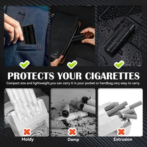 2 in 1 piccolo portasigarette portatile con accendino stampa Logo personalizzabile accessori per fumatori comoda scatola di immagazzinaggio - Product Image 3