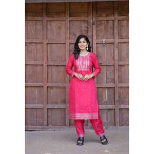 La série Kf lance un tissu en coton pur Cambric avec de nouvelles couleurs intérieures en micro-soie ajoutées pour les occasions de fête - Product Image 1