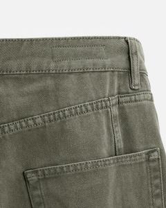 High Quality Custom <b>Men's</b> <b>Baggy</b> Jeans Solid Pattern Vintage Style Trousers with Drawstring Closure <b>Mens</b> Denim Pants Casual Style - Product Image 3
