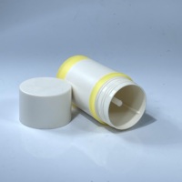Tubes de déodorant vides en PP recyclé mat de 75 ml, contenants rechargeables à bâtonnet torsadé, emballage cosmétique couleur personnalisée pour baume