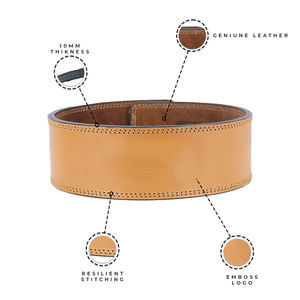 เข็มขัดยกน้ำหนักหนังแท้สำหรับออกกำลังกายในยิมเข็มขัดยกน้ำหนักหนัง2025ยกน้ำหนักหนัก - Product Image 6