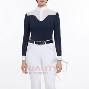 Chemises d'équitation pour femmes Modern Slim Silhouette Stylish Lightweight Breathable Comfortable Tops For Training And Shows - Product Image 1