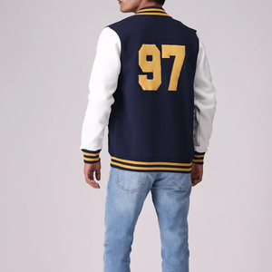 Chaquetas Varsity de Invierno para Hombre con Bordado, Cuello Alto, Logotipo Frontal Personalizado, 100% Transpirables, Alta Calidad, Precio al por Mayor - Product Image 3