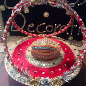 Mehndi Thaal disponible à un prix raisonnable, article à usage de mariage, décoration personnalisée, plaques Mehndi entretenues par les OEM - Product Image 1