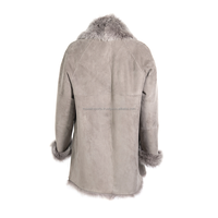 Manteau long en cuir de mouton et fourrure de mouton bleu marine foncé tendance 2026 pour femme, haute qualité, grande taille, mode hiver chauffante