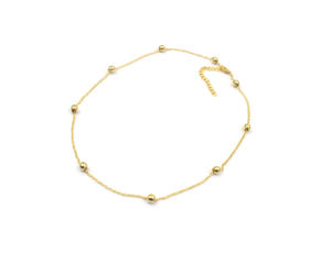 Hermosas cuentas de latón con regalo de moda hecho a mano chapado en oro para el día de San Valentín collar de cadena con cuentas - Product Image 6