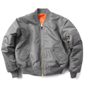 Chaqueta de Piloto para Hombre, Personalizada OEM, Acolchada, Gruesa, Cálida para Invierno, Estilo Retro MA-1, con Cremallera de Cobre - Product Image 2