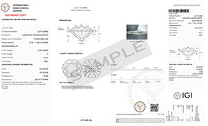 H สี VVS2ความคมชัด5.00 ct. เพชรทรงกลมโตจากห้องปฏิบัติการ CVD พร้อมด้วยใบรับรอง IGI สำหรับทำเครื่องประดับ - Product Image 2
