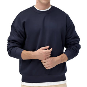 เสื้อสเวตเตอร์คอตตอนแบบสวมหัวสีดำของผู้ชายเสื้อสเวตเชิ้ตผ้าคอตตอนแบบสตรีทเสื้อคอกลมแฟชั่นแบบเรียบง่าย - Product Image 6