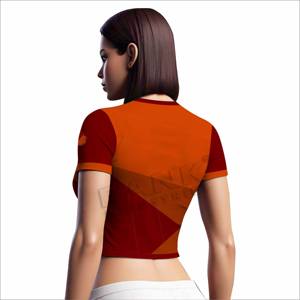 2025 coton Polyester femmes haut court séchage rapide femmes haut court manches courtes femmes haut court - Product Image 3