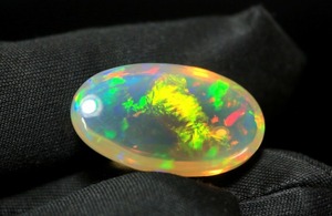 15.70 CT AAA + ethiopian welo OPAL โอปอลธรรมชาติฉูดฉาดรูปวงรีทรงหลังเบี้ยทรงรีเครื่องประดับหลวมสีขาวสำหรับวันเกิดเดือนตุลาคม - Product Image 4
