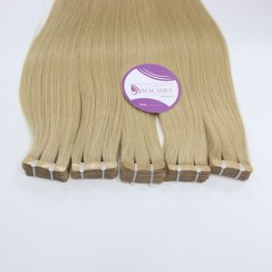 Cinta normal de pelo vietnamita de alta calidad al por mayor en extensiones de pelo color rubio recto - Product Image 2