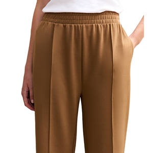 Ensemble deux pièces en molleton de coton en gros, survêtement personnalisé pour femmes, sweat-shirt à col rond, tenue de sport d'hiver, survêtement à col rond - Product Image 4