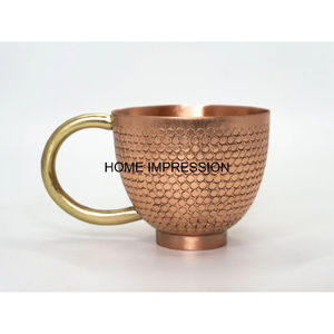 Accesorios de metal para vasos de taza de cobre martillado de alta demanda para regalar disponibles a un precio razonable del exportador indio - Product Image 6