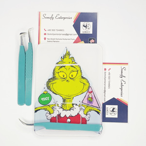 Soporte de Pestañas de Plástico con Diseño Personalizado de Grinch, Soporte de Extensión de Pestañas de Moda, Longitud Mixta, Herramientas de Pestañas Sostenibles de Alta Calidad - Product Image 3