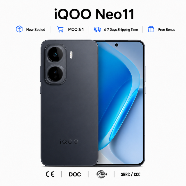 Vivo IQOO Neo11 5G Original Unlocked Smartphone Flagship Dual Chip High Refresh Screen Big Battery Fast Charge Gaming Mobile