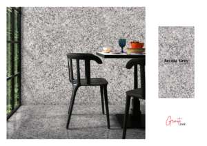 กระเบื้องพอร์ซเลนเคลือบเงาลายหินแกรนิตคุณภาพพรีเมียมสีเทาอาร์โคต้า - Product Image 2