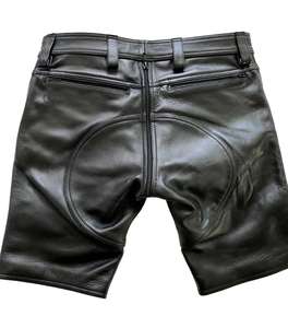 Pantalones Cortos de Cuero de Moda de Verano para Hombre, Cintura Resistente, Personalizados, de Alta Gama - Product Image 5