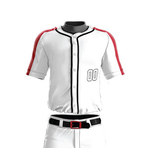 Camiseta de Béisbol con Estampado Floral Brillante y Bordado Personalizado, Estilo Uniforme, Venta al Por Mayor, Jersey de Béisbol Deportivo Barato - Product Image 4