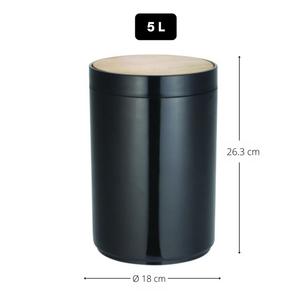 Cubo de Basura OSLO Negro Mate de 5 Litros - Product Image 2