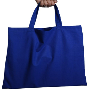 Bolso de mano de lona de algodón Calicó orgánico ecológico con logotipo personalizado, duradero, 100% algodón reciclado, liso, para supermercado - Product Image 5