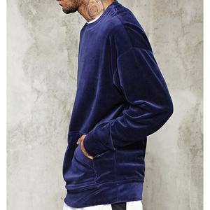 Nueva Llegada, Sudaderas Unisex de Terciopelo con Cuello Redondo, Personalizadas, Ecológicas, de Felpa, Moda Otoñal, con Bolsillo Canguro, 100% Algodón, para Hombre - Product Image 3