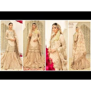Colección Maria B. Baad-E-Saba Vol.6 Ivory Gold MC-047 y TC-549 Tela Satén - Product Image 2