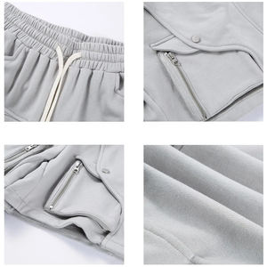 Custom Canvas 100% Cotton Street Wear <b>Jogger</b> Drawstring Multi Pocket Casual Outdoor Windproof Screen Printed Cargo Men's <b>Shorts</b> - Product Image 6